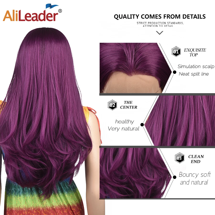 Alileader любимый кружевной парик натуральные парики фронтальная кружевная лента 16 20