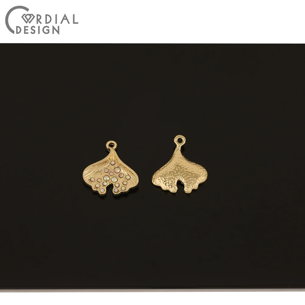 

Cordial Design 50Pcs 17*18MM Jewelry Accessories/DIY Charms/Leaf Shape/Hand Made/Rhinestone Pendant/Jewelry Findings Components