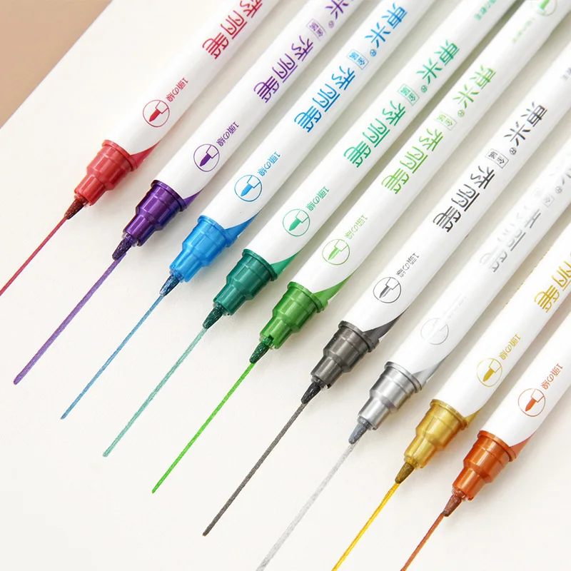 10 цветов Ручка кисть для каллиграфии Многофункциональный маркер с двойной