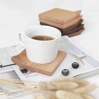 1 pcs durable wood coasters tea coffee cup pad placemats decor heat resistant coaster non slip cup home drink table mat