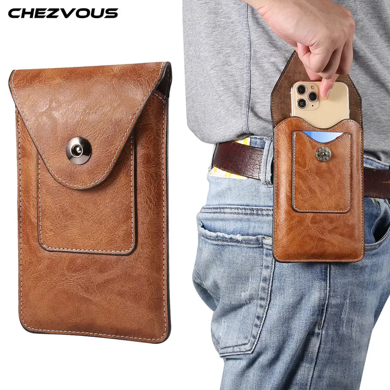 Brand Universal Smartphone Pouch Belt Clip Holster for iPhone X XR XS MAX 11 11pro max 8 7 6plus 5 5s se2020 Case Slim Waist Bag