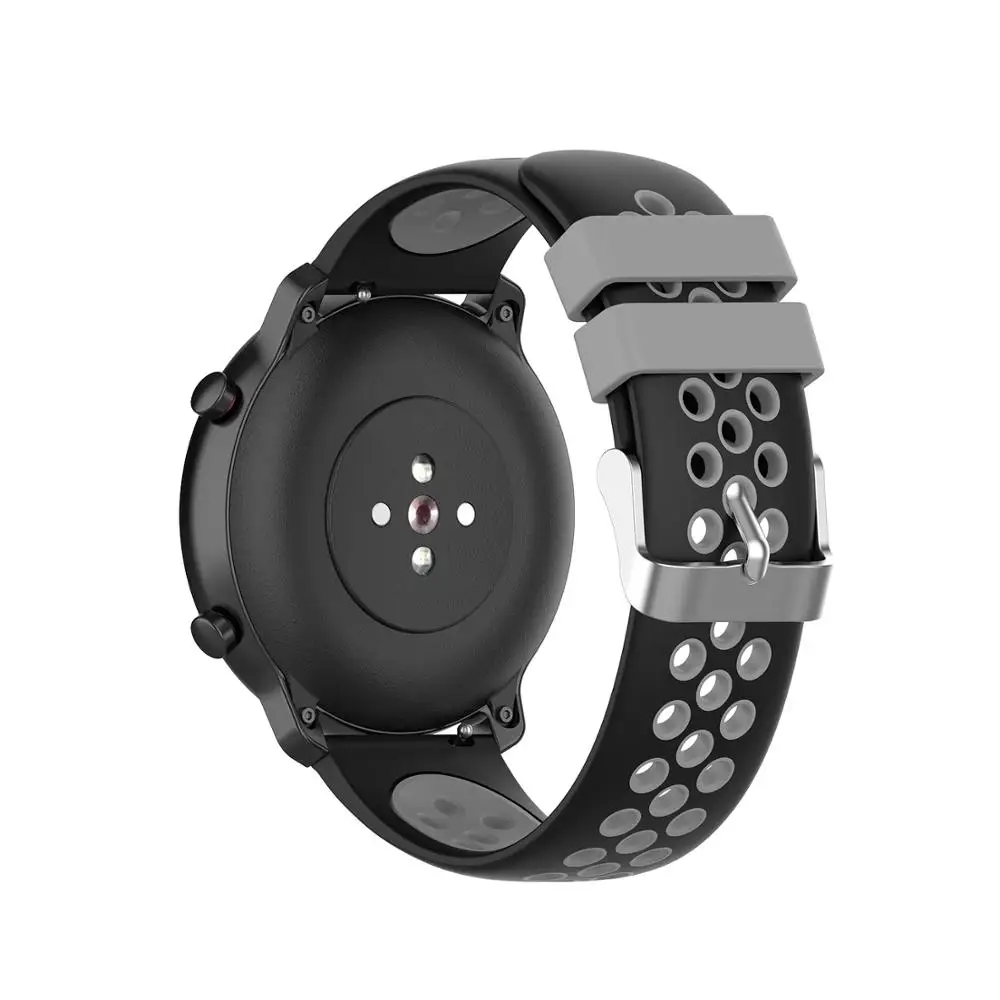 22 мм 20 мм 18 мм сменный силиконовый ремешок для часов Amazfit Gts Gtr 47 мм 42 мм Bip Pace Stratos 2 для huawei Watch GT Magic
