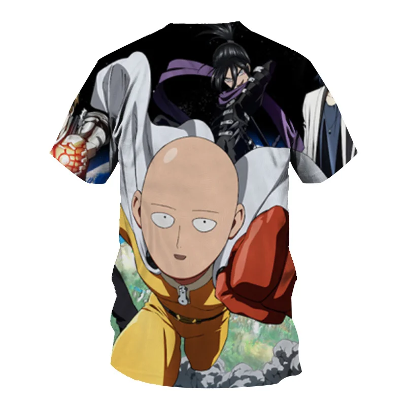 

2021 Classic Anime One Punch Man 3D Print T-shirt Unisex Summer Harajuku Cartoons Streetwear Funny Fashion Casual Men clothing