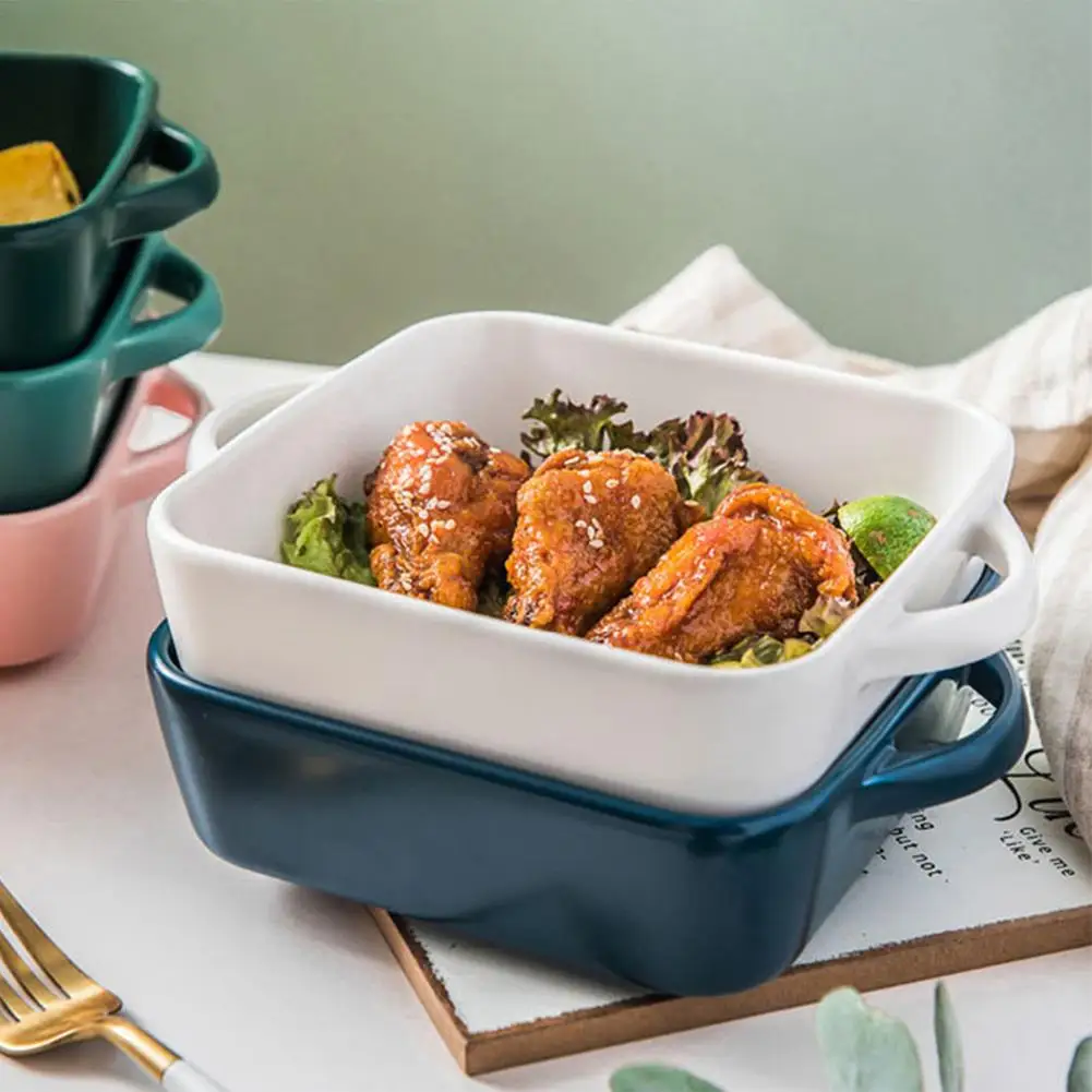 700 мл форма для выпечки с двойной ручкой керамическая посуда суфле тарелка