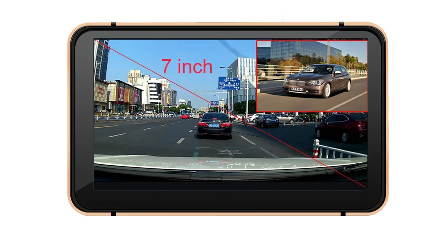 Anfilite 7 дюймов емкостный сенсорный экран Android wifi 1080P регистратор грузового автомобиля двойная камера 512M 8GB Автомобильный видеорегистратор с gps Навигатором