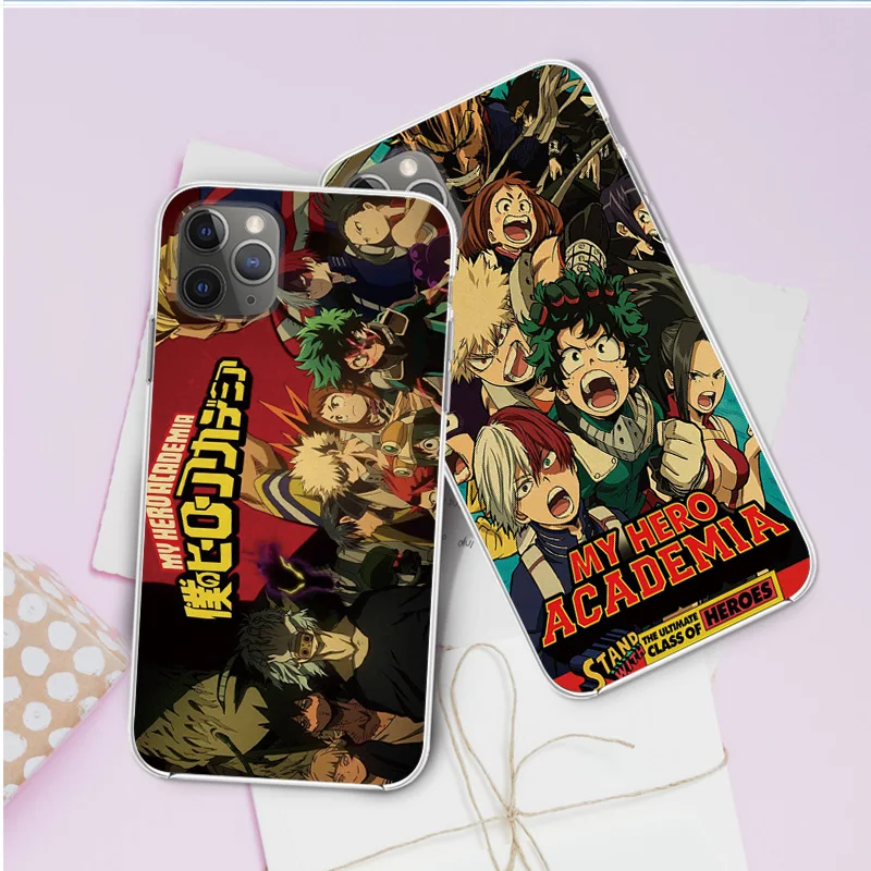 

Japanese Anime Sasuke silicone Transparent Phone Case For iphone 6S 6 7 8 plus XS X XR 11 Pro MAX Hero Academia case