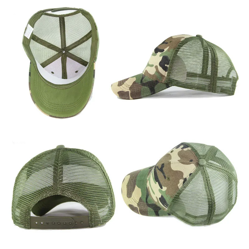Пустые простые камуфляжные подходящие шляпы мужские армейские военные кепки