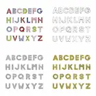 Подвески со стразами и буквами для изготовления браслетов, 26 шт.лот, 10 мм, A-Z