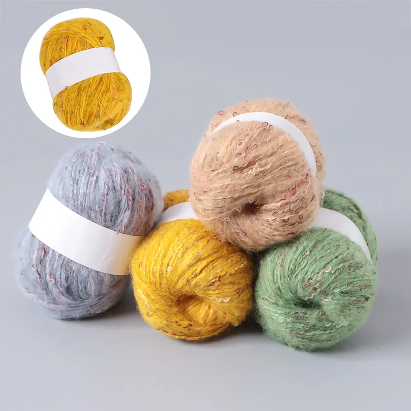 50 г/шар из мягкого кашемира мохеровая пряжа высокого качества ручного вязания