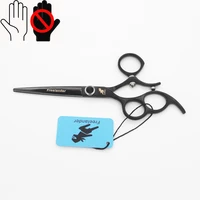 6 0 inch handles freelander black left hand scissors flat shears left handed scissors special custom hairdresser scissors