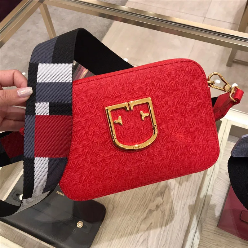 Новое поступление, оригинальные женские сумки FURLA, высококачественные черные меховые сумки, Размер 20 см x 14 см x 7 см