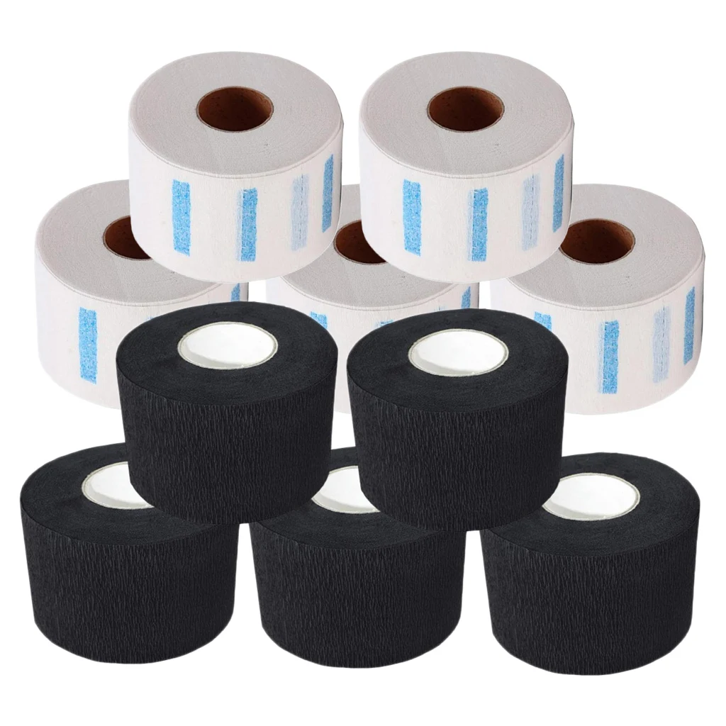 

5x Neck Ruffle Roll Paper Neck Covering Haircut Collar Salon Tool Accessory