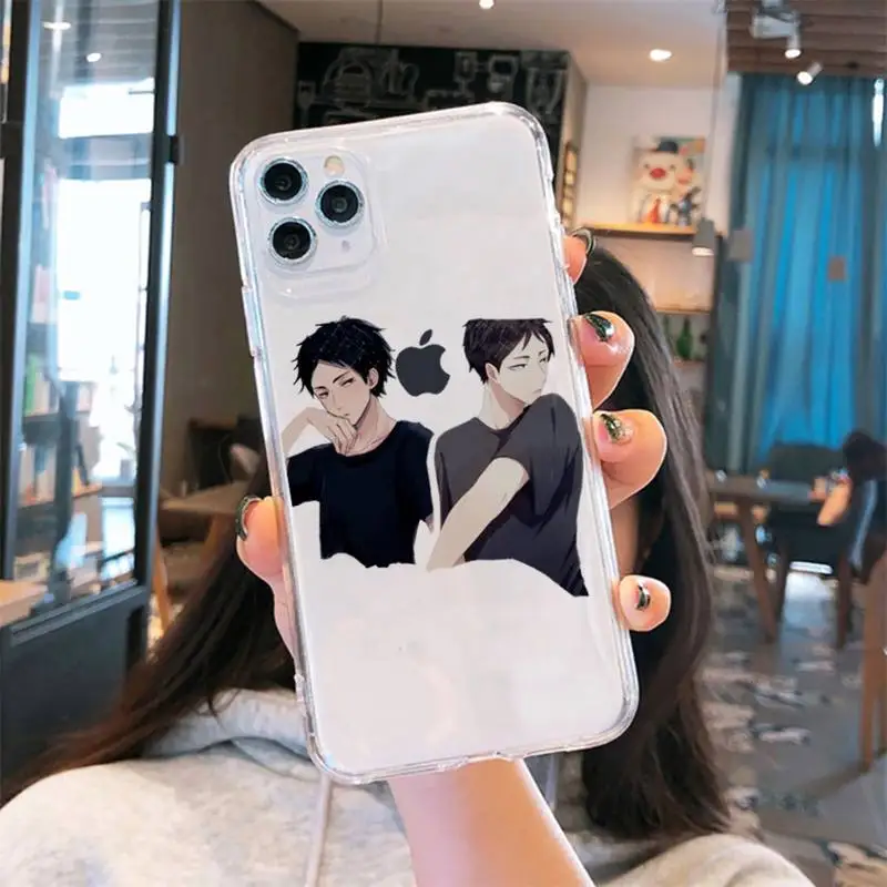 

Haikyuu Hinata Anime Phone Case Transparent for iPhone 6 7 8 11 12 s mini pro X XS XR MAX Plus cover funda shell