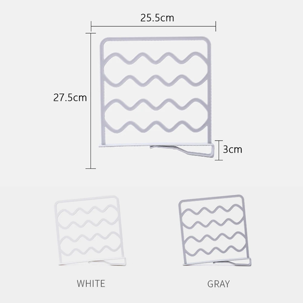 Регулируемая полка для хранения пространства настенная кухонная вешалка шкафа 1