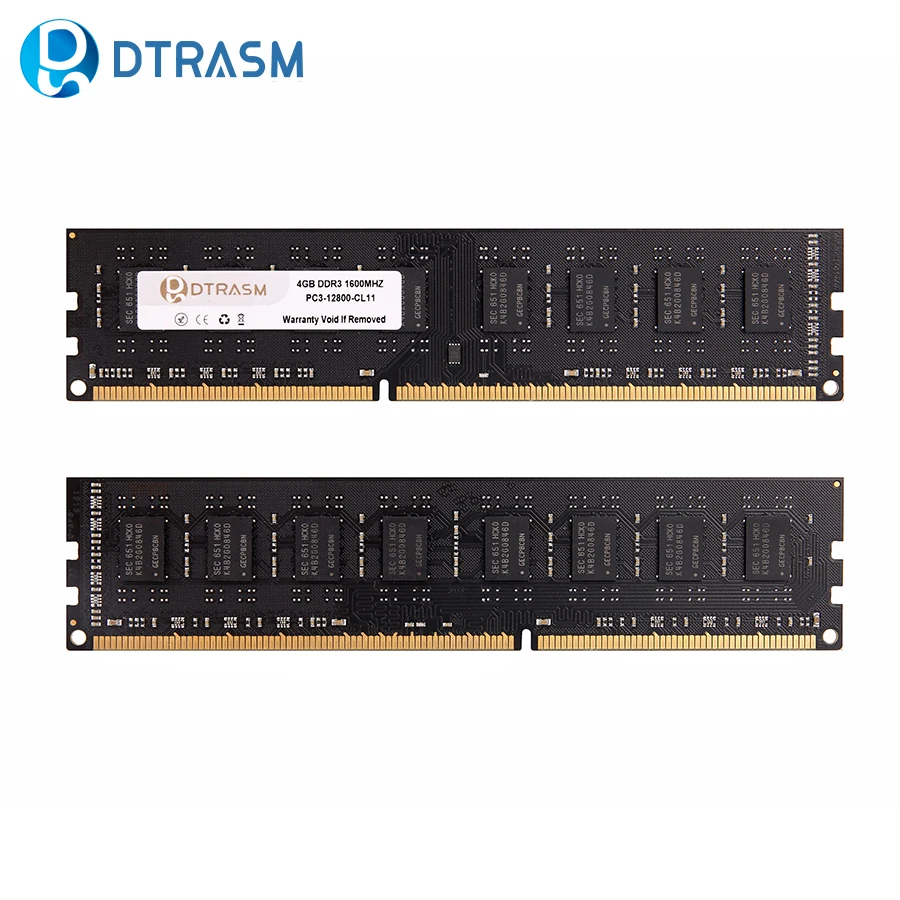 DTRASM Ram DDR3 intel AMD 4GB 8GB 1333 1600MHz настольная память 240pin 1 5 V Новый dimm|Оперативная память| |