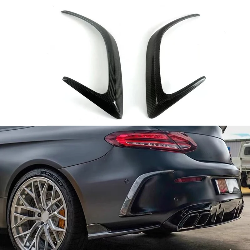 

Real Carbon Fiber Spoiler For Mercedes-Benz W205 C-Class AMG COUPE C260 C43 C63 2015+ Rear Side Front Air Outlet Diffuser