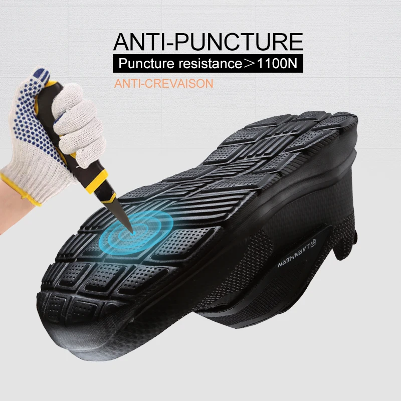 DYKHMILY/защитная обувь со стальным носком для мужчин и женщин Легкие кроссовки на