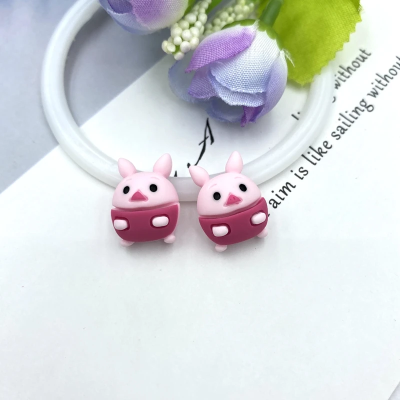 

50/100pcs/lot Mini kawaii animals Flat back Resin Cabochon for Bows Accessories DIY Scrapbooking Crafts B98