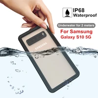ip68 waterproof phone case for samsung galaxy s10 5g transparent dustproof armor case for samsung s10e shockproof back cover