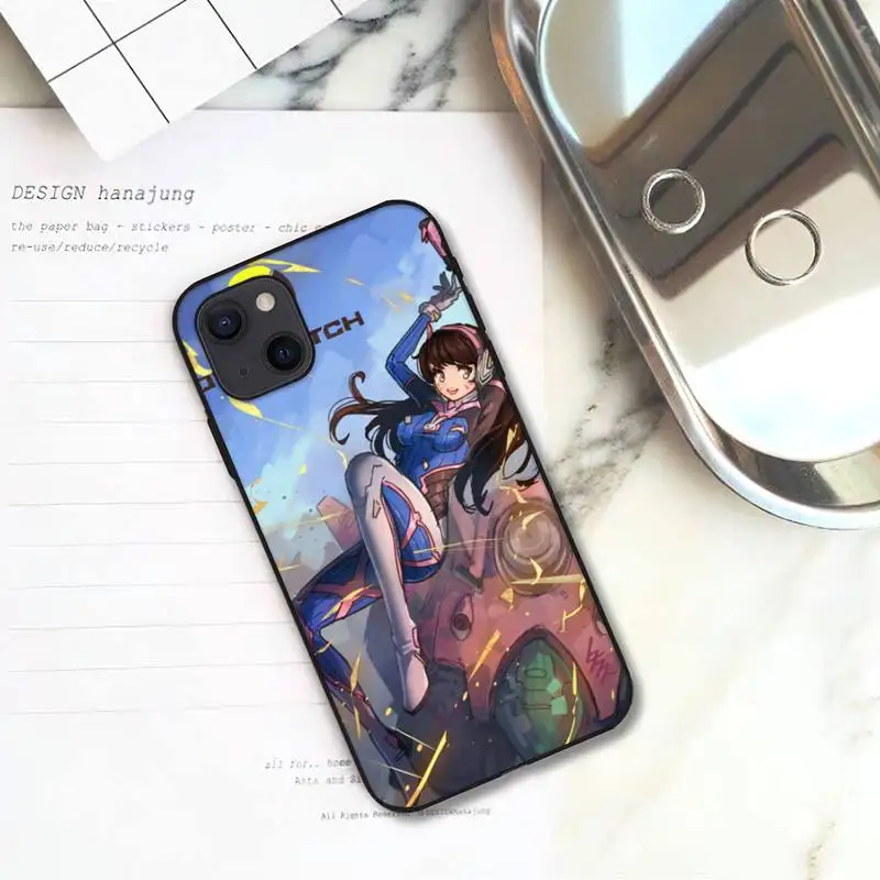 Чехол для телефона OW D.va DVA iPhone 11 12 Mini 13 Pro XS Max X 8 7 6s Plus 5 SE XR | Мобильные телефоны и