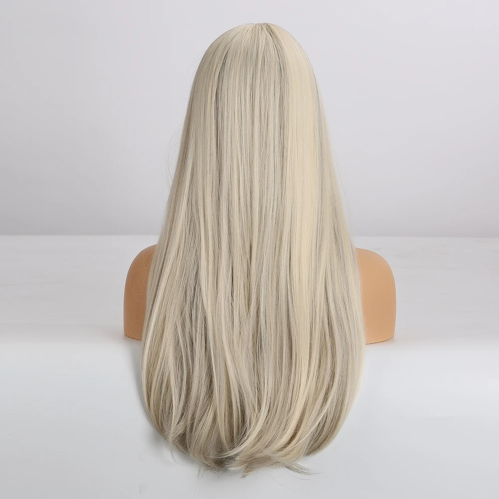 Крошечный Лана длинные прямые волосы коричневый блонд светильник золотой