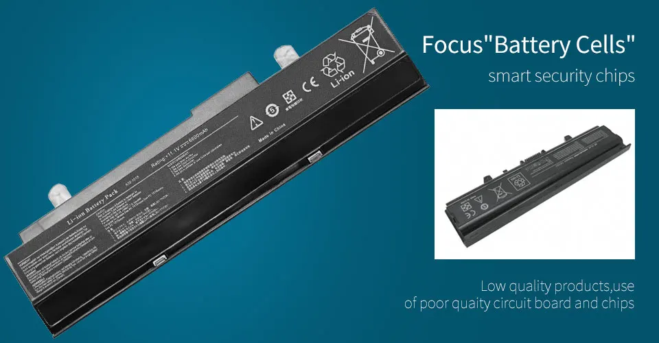 6 Cell Аккумулятор для ноутбука Asus Eee PC 1015PD 1015PEB 1015PEG 1015PEM 1015T 1016 1016PE 1016PEB 1016PN 1016PT AL31-015 A32-1015