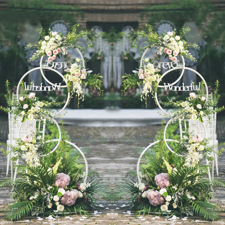 2 шт. подставка гирлянда свадебный фон рамка подставки цветы для свадебных
