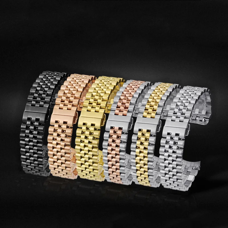 Ремешок сменный металлический для наручных часов браслет из нержавеющей стали
