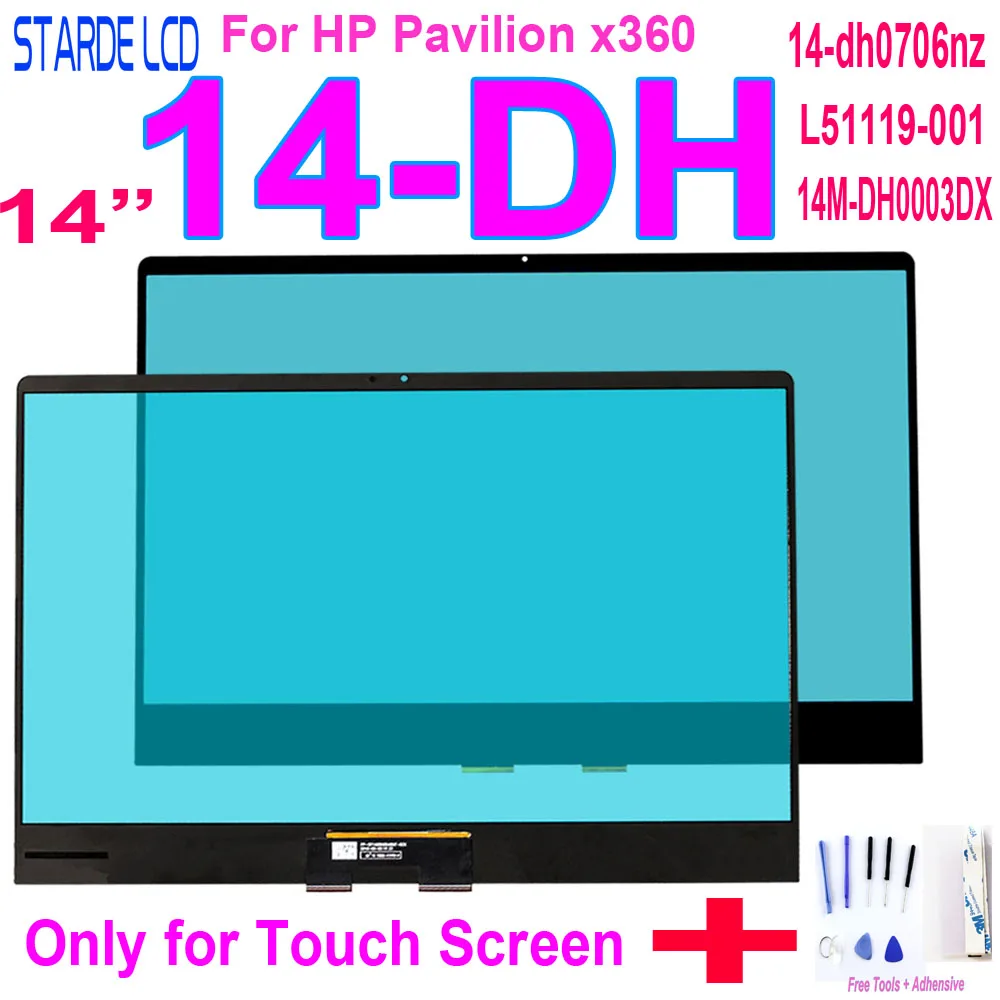 Новинка для HP Pavilion x360 14-DH 14-dh 0706nz 14M-DH0003DX 14-DH0008CA L51119-001 14 0 &quotсенсорный экран
