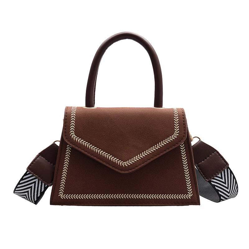 Модная матовая женская сумка в стиле ретро наплечная сумочка из качественной