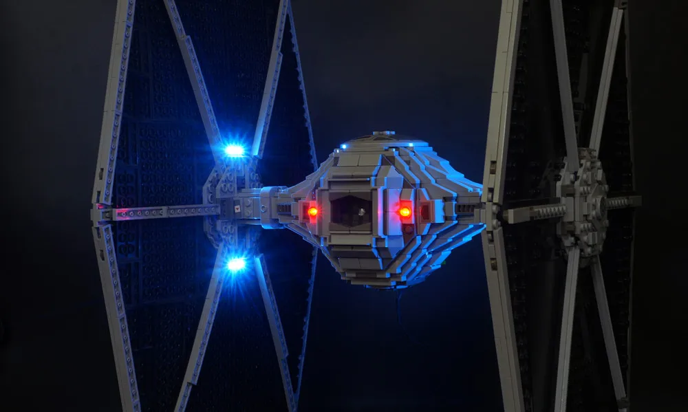 Набор со светодиодной подсветкой 75095 UCS TIE Fighter Звездные наборы строительные блоки