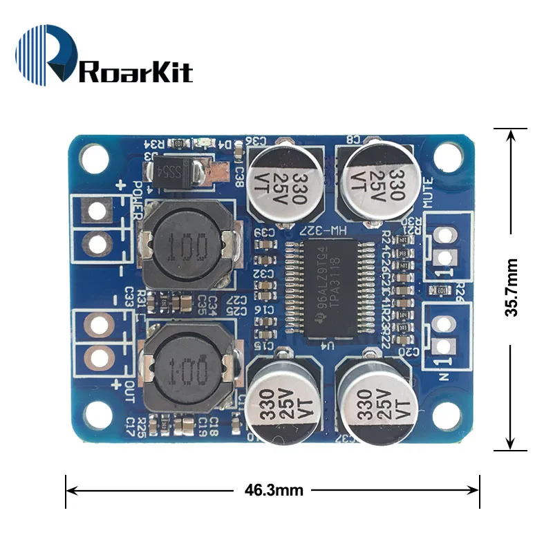 TPA3118 PBTL моно плата цифрового усилителя 1X60W 12В 24В модуль мощности|digital amplifier board|power
