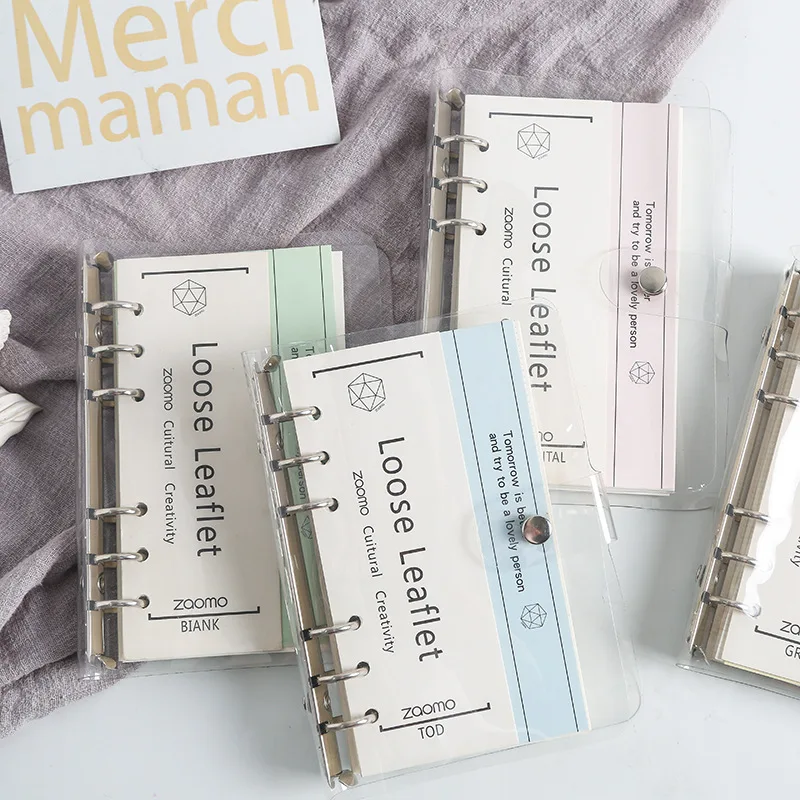 Полипропиленовый чехол спиральный блокнот прозрачный пули дневник ноутбук с 6