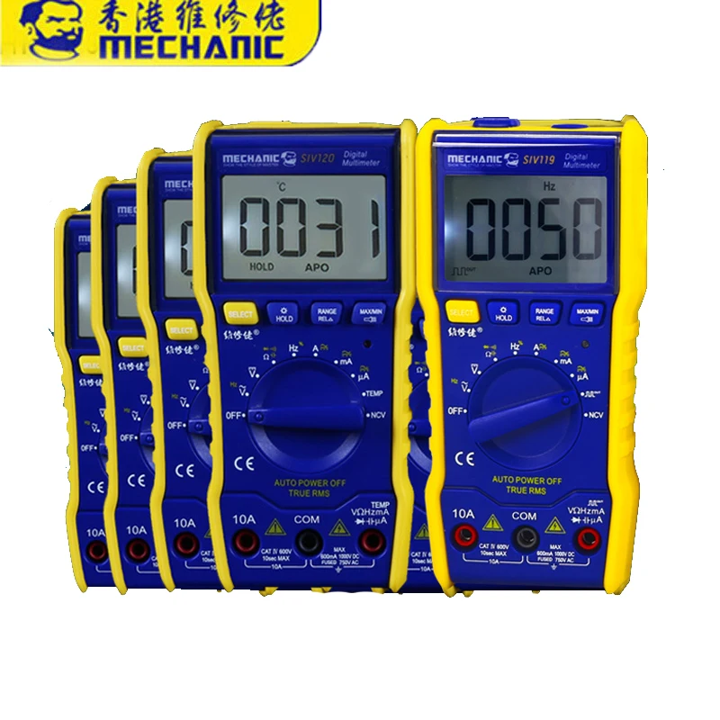 

60pcs Mechanic SIV120 SIV119 Latest Multimeter MECHANIC Mini Smart Multimeter Range Mobile Phone Repair Dedicated