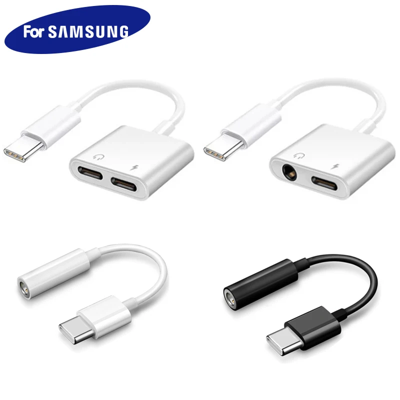 Переходник 2 в 1 с USB C на 3 и 5 мм для Samsung Galaxy Note 20 10 S20 S21 Ultra Plus | - Цена: 275.6