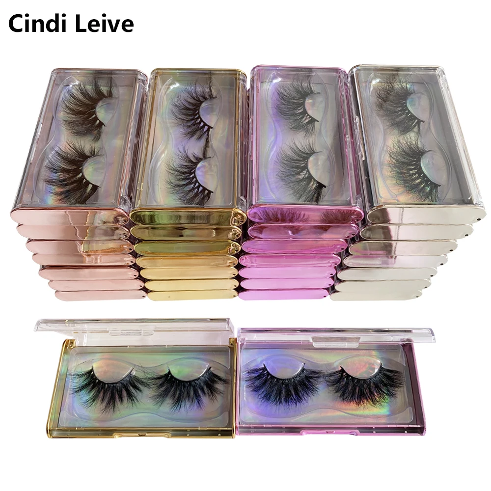 

Fluffy False Eyelashes Set Wholesale Beauty 25mm Lash Case Long Eyelash Extension Drop Shipping Make Up FullÂ StripÂ Lashes Pack