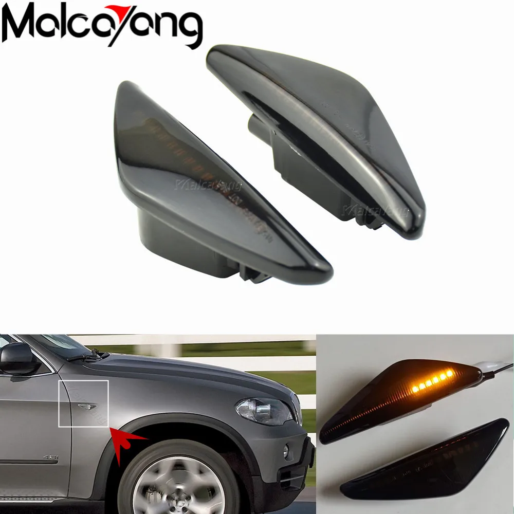 

Turn Signal Light Dynamic Side Indicator Lamp For BMW X5 E70 X6 E71 E72 X3 F25