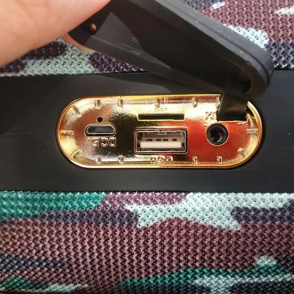 50w high power portable bluetooth speaker column outdoor wireless 3d bass stereo subwoofer music center support tffm radiousb free global shipping