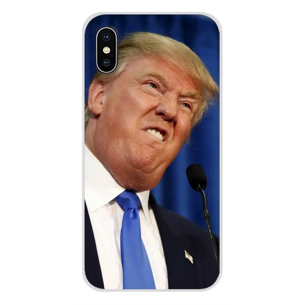 For Apple iPhone X XR XS MAX 4 4S 5 5S 5C SE 6 6S 7 8 Plus ipod touch Donald John Trump Accessories Phone Cases Covers | Мобильные