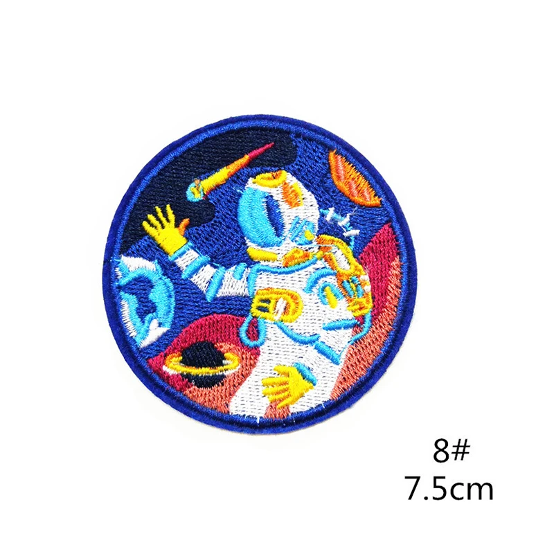 Новинка! Космический корабль астральная планета Parches UFO вышитые утюжок на