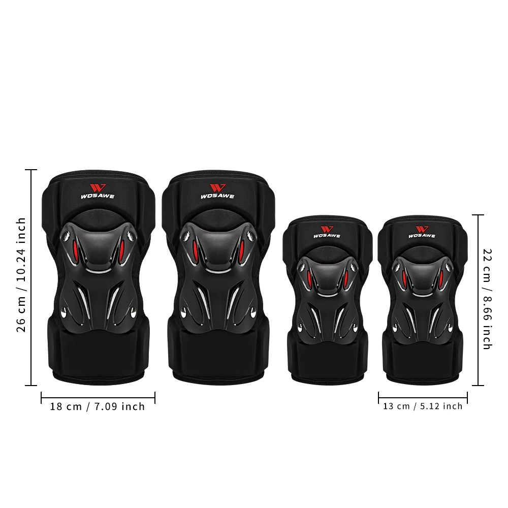Наколенники WOSAWE для езды на мотоцикле Защита локтей роликовые лыжи г. |