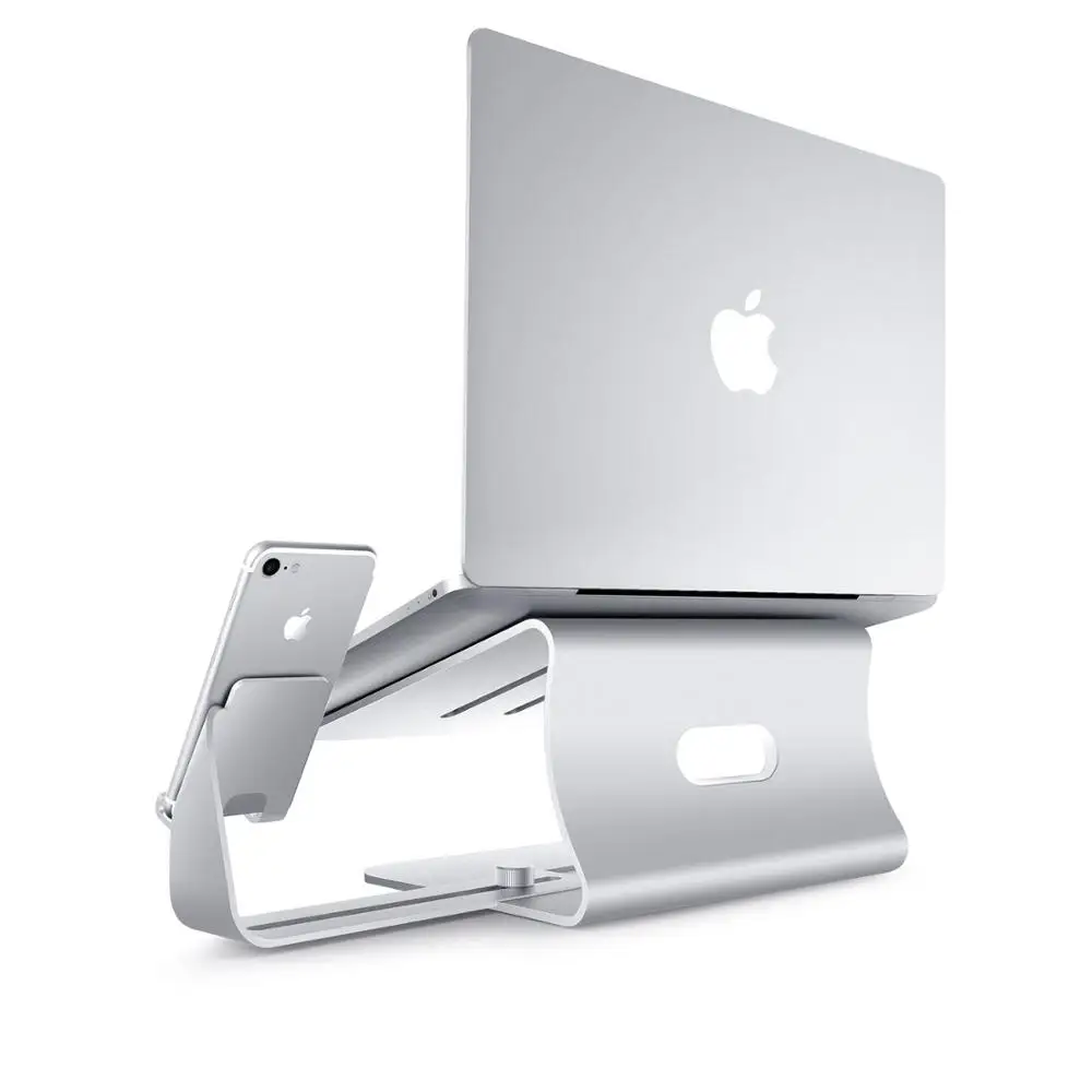 2 в 1 алюминиевая настольная подставка для MacBook Pro ноутбук держатель кронштейн