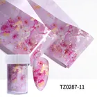 1 коробка мраморная серия переводная наклейка для ногтевого дизайна бумага розовая синяя фольга бумажная переводная наклейка для ногтевого дизайна яркое украшение своими руками