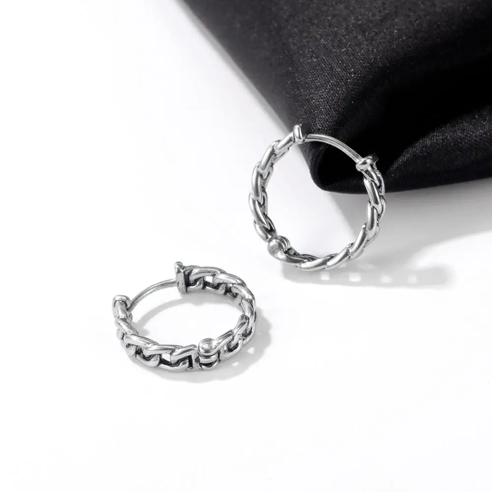 

New Arrival 2020 Fashion Chain Stud Earrings Titanium Steel Jewelry For Man Gift Not Fade Drop Shipping