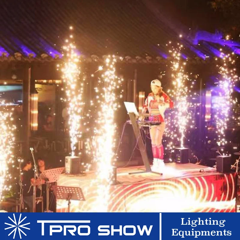 Wedding Sparklers Cold Fireworks Machine Remote Control Pyrotechnics Spark Fountain 400W DMX Stage Special Effect Equipment | Освещение