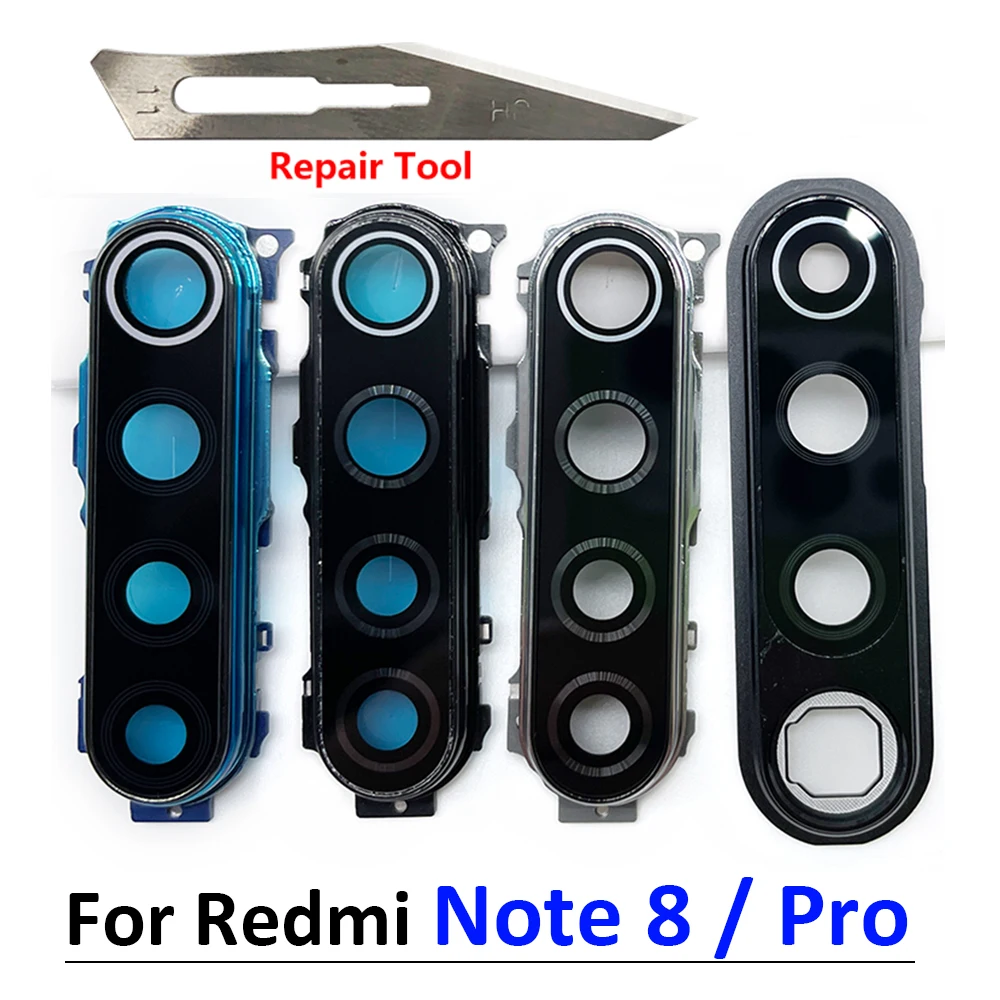 

New Back Rear Camera Glass Lens Circle Cover With Adhensive For Xiaomi Redmi Note 8 / Note 8 Pro Replacement Parts