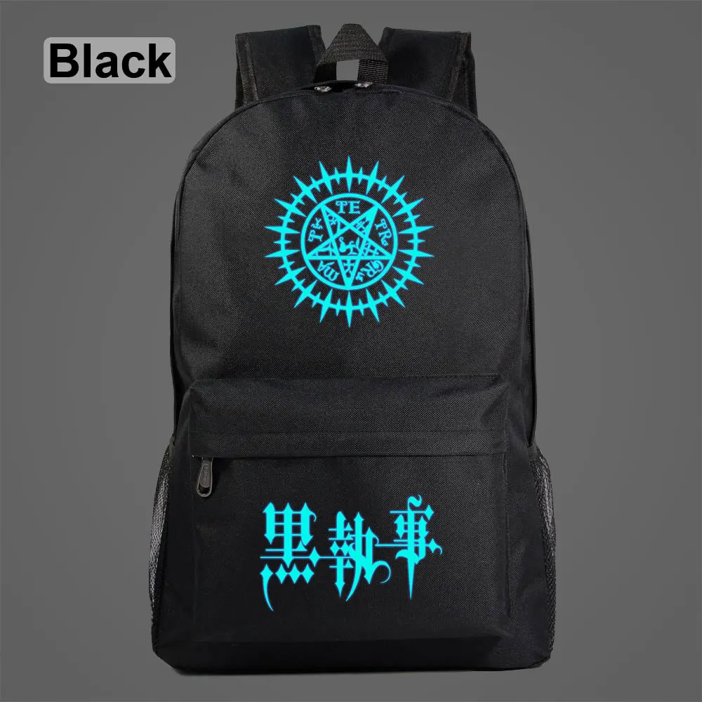 Модный светящийся школьный рюкзак со звездами и аниме Черный Дворецкий