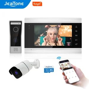 Jeatone 720P/AHD Tuya Smart Video Door Phone Intercom System with 110
Viewing Degree Angle Camera, Support Motion Detection