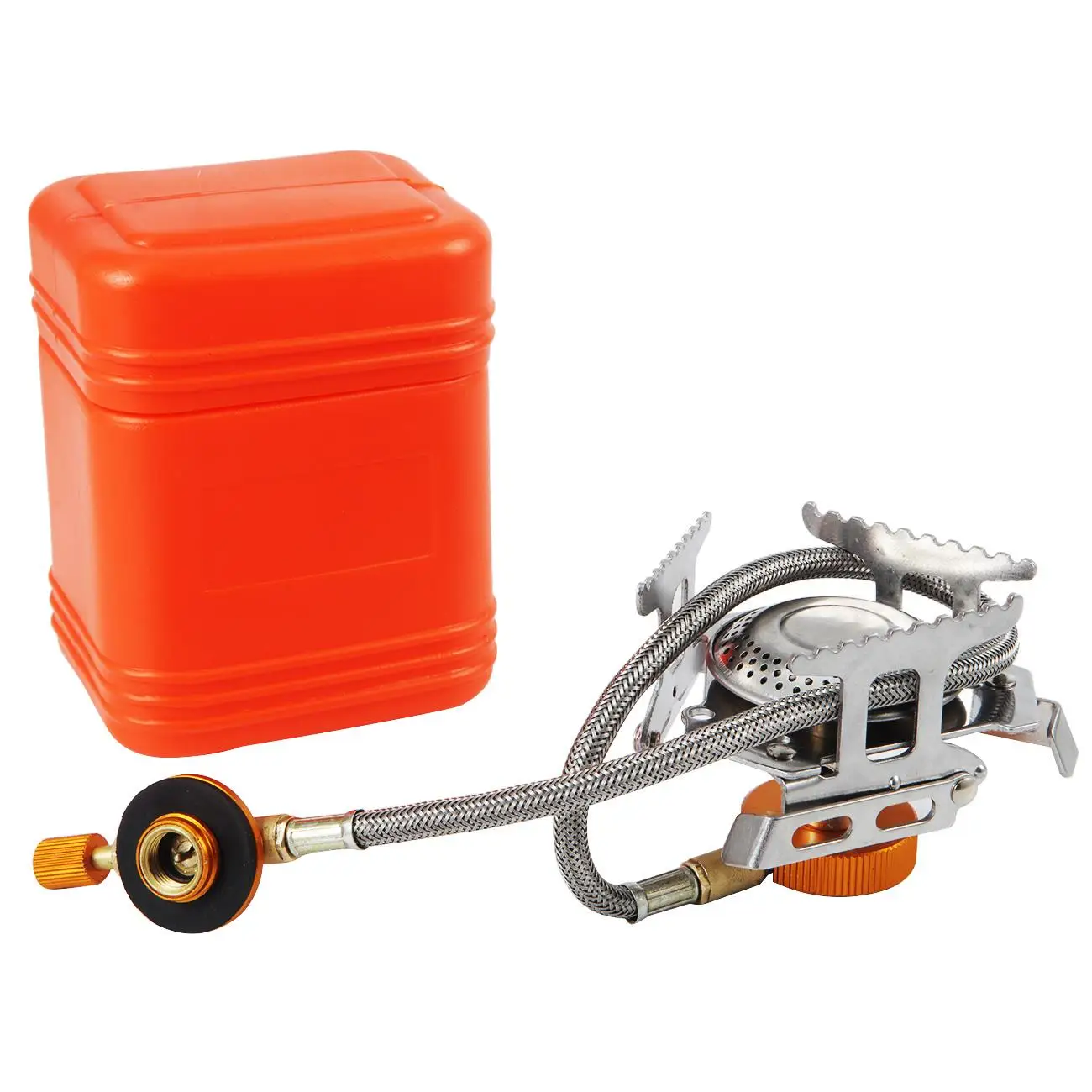 

Camping Gas Stove Outdoor Cooking Supplies Gas Furnace Picnic Split Burners Foldable Wind Shield Screens Camp Cooking Supplies