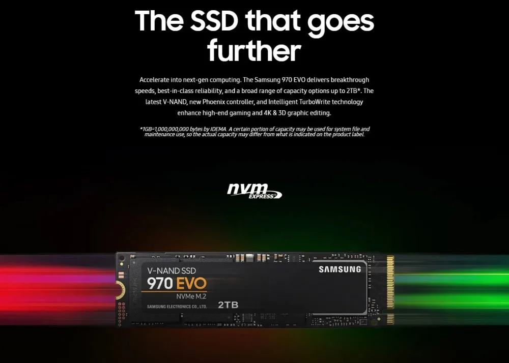 SSD SAMSUNG M.2 SSD M2 1TB 500G 250G HD NVMe SSD Hard Drive HDD Hard Disk 1 TB 970 EVO Solid State PCIe for Laptop Computer